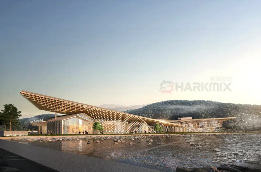 青岛崂山九水游客中心 · HYP 建筑效果图